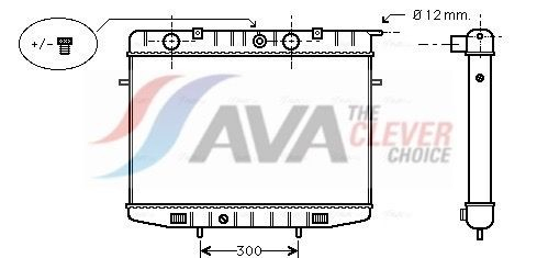 OL2175 AVA Радіатор охолодження двигуна